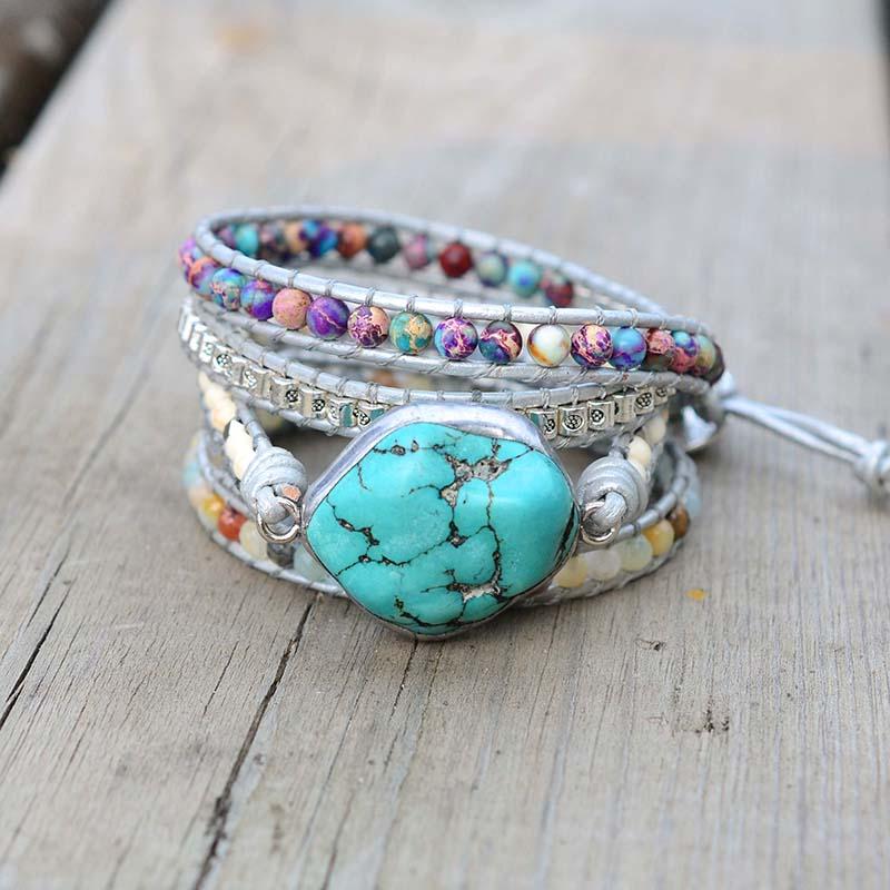 AmaraWrap - Turquoise Wrap Bracelet