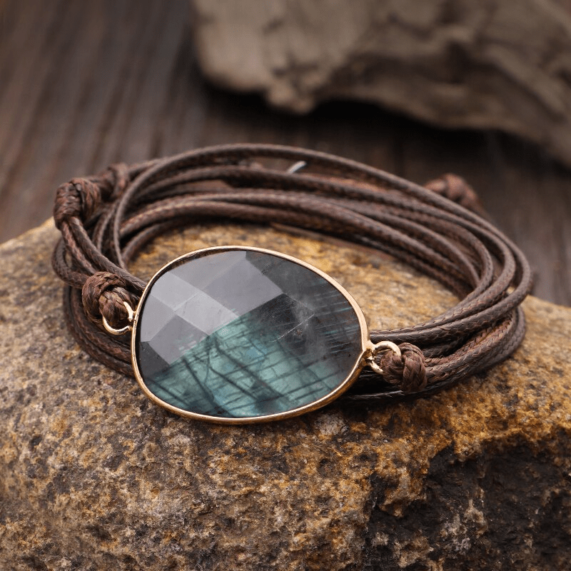 Lunaria - Labradorite Cord Bracelet