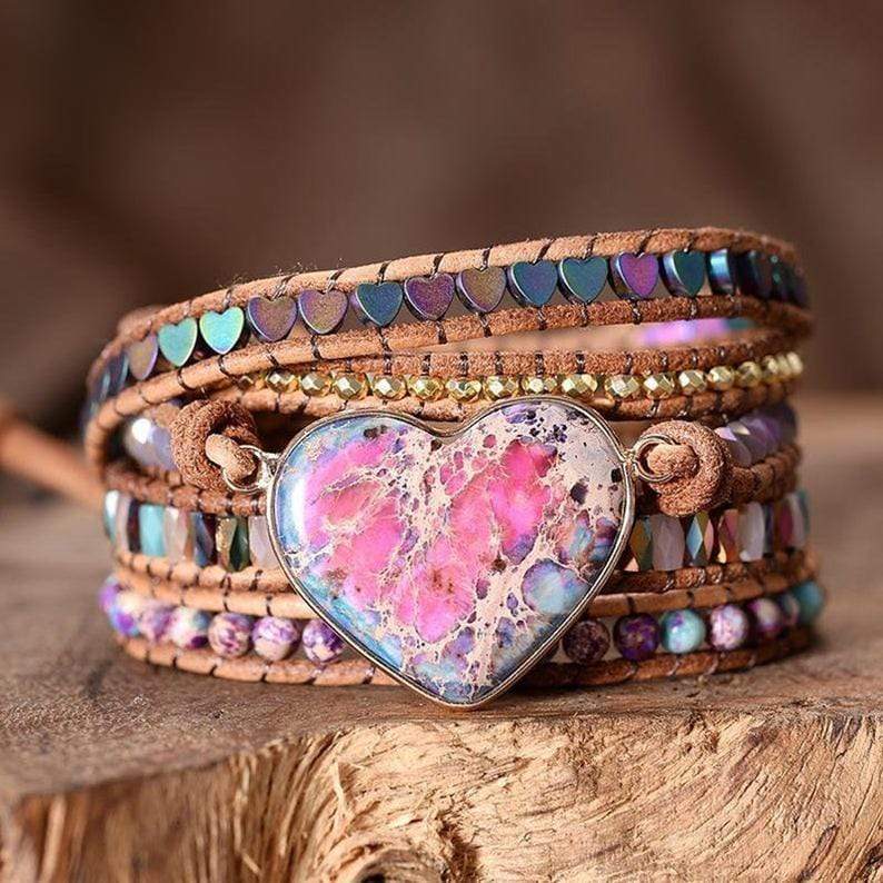 AmoraCharm - Jasper Wrap Bracelet