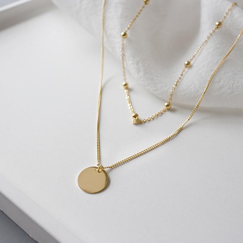 Lunisa - Layered Sterling Silver Necklace