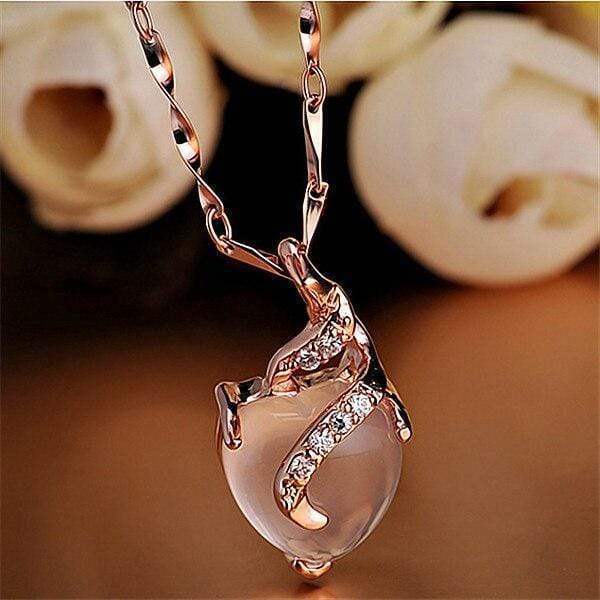 OpalHeart - Opal Pendant Necklace
