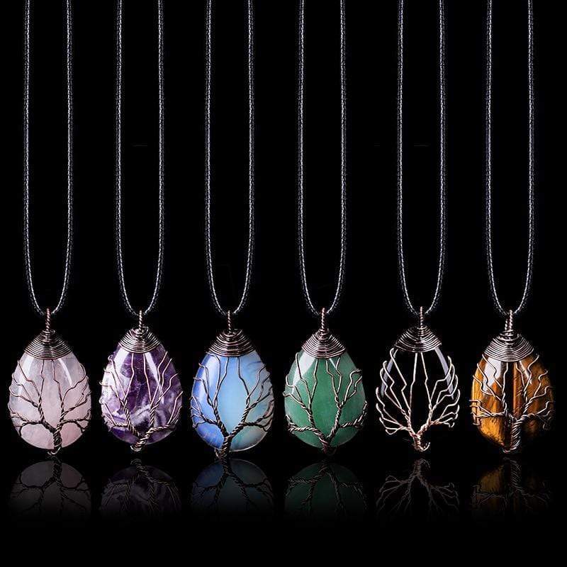 Zarina - Tiger Eye Drop Necklace for Women