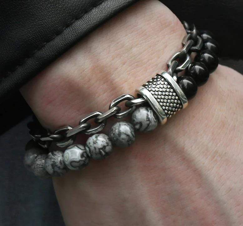 Darius - Jasper Beaded Bracelet