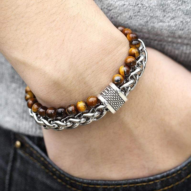 Asher - Tiger Eye Warrior Bracelet for Men