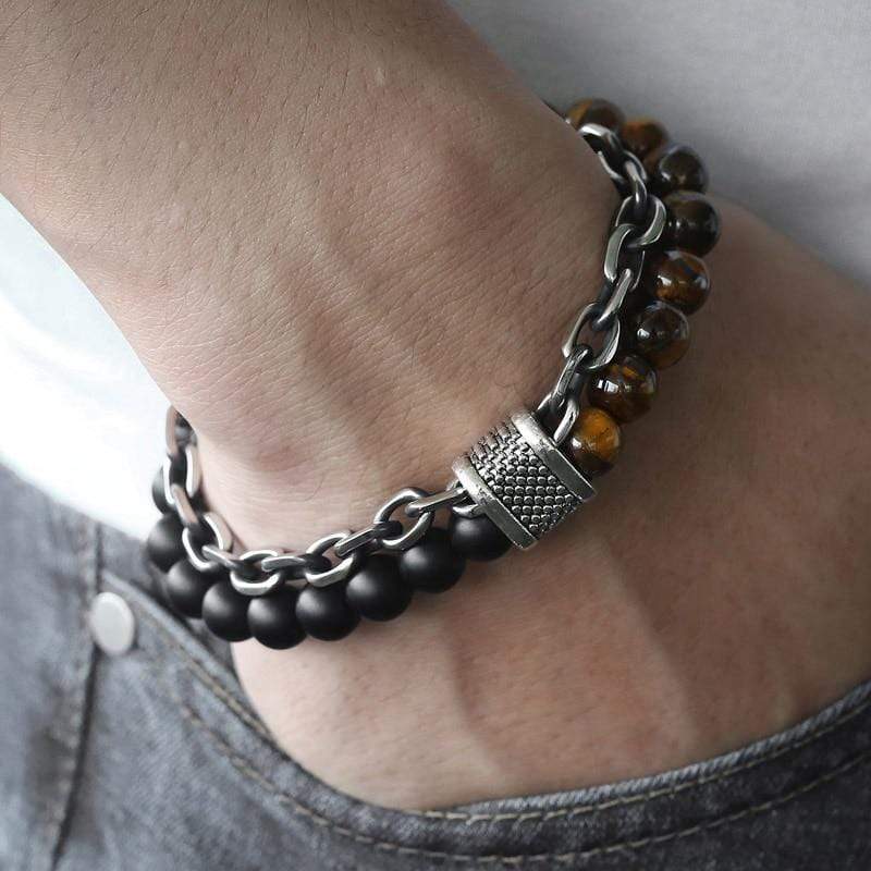 Asher - Tiger Eye Warrior Bracelet for Men