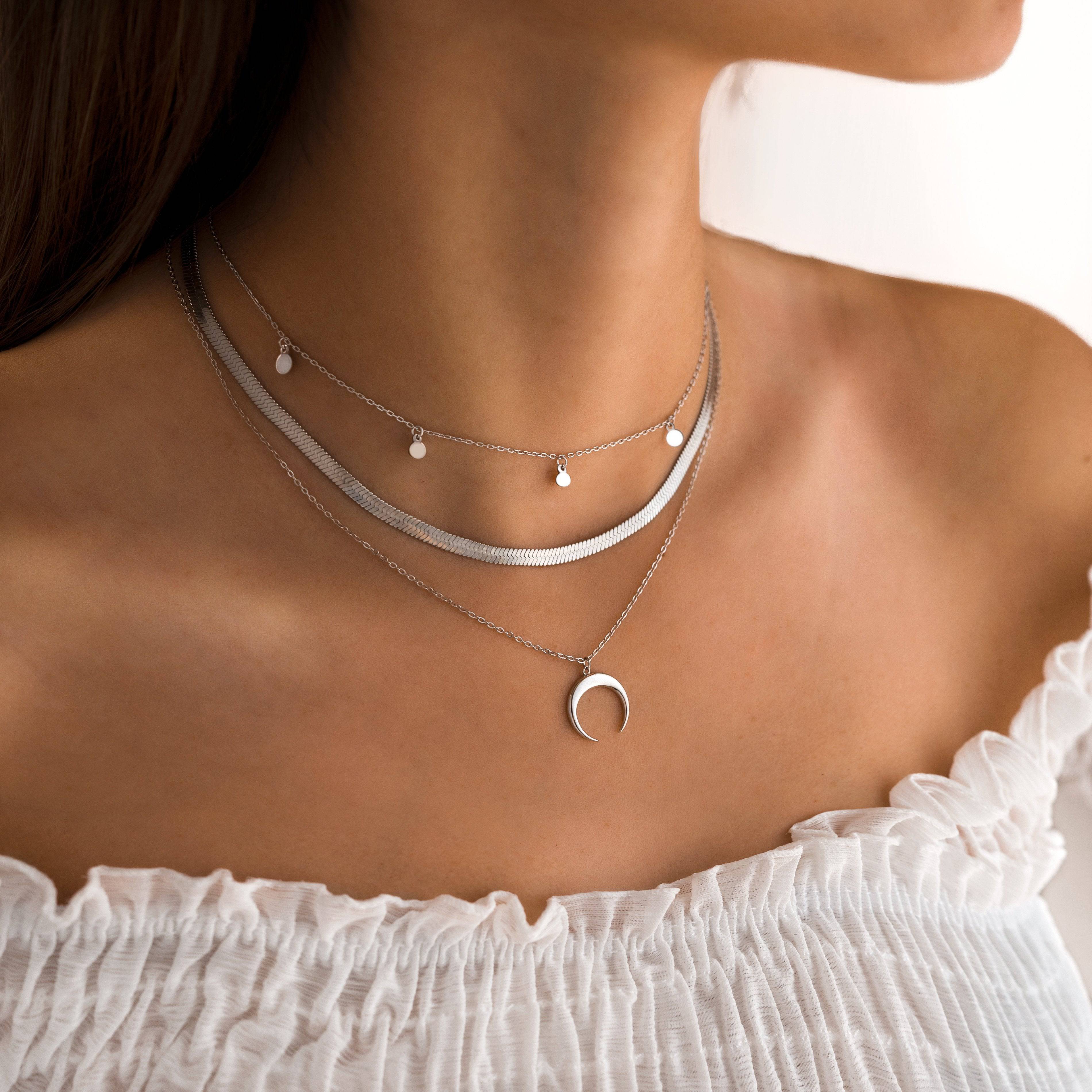 Helena - Sleek Flat Chain Necklace for Women