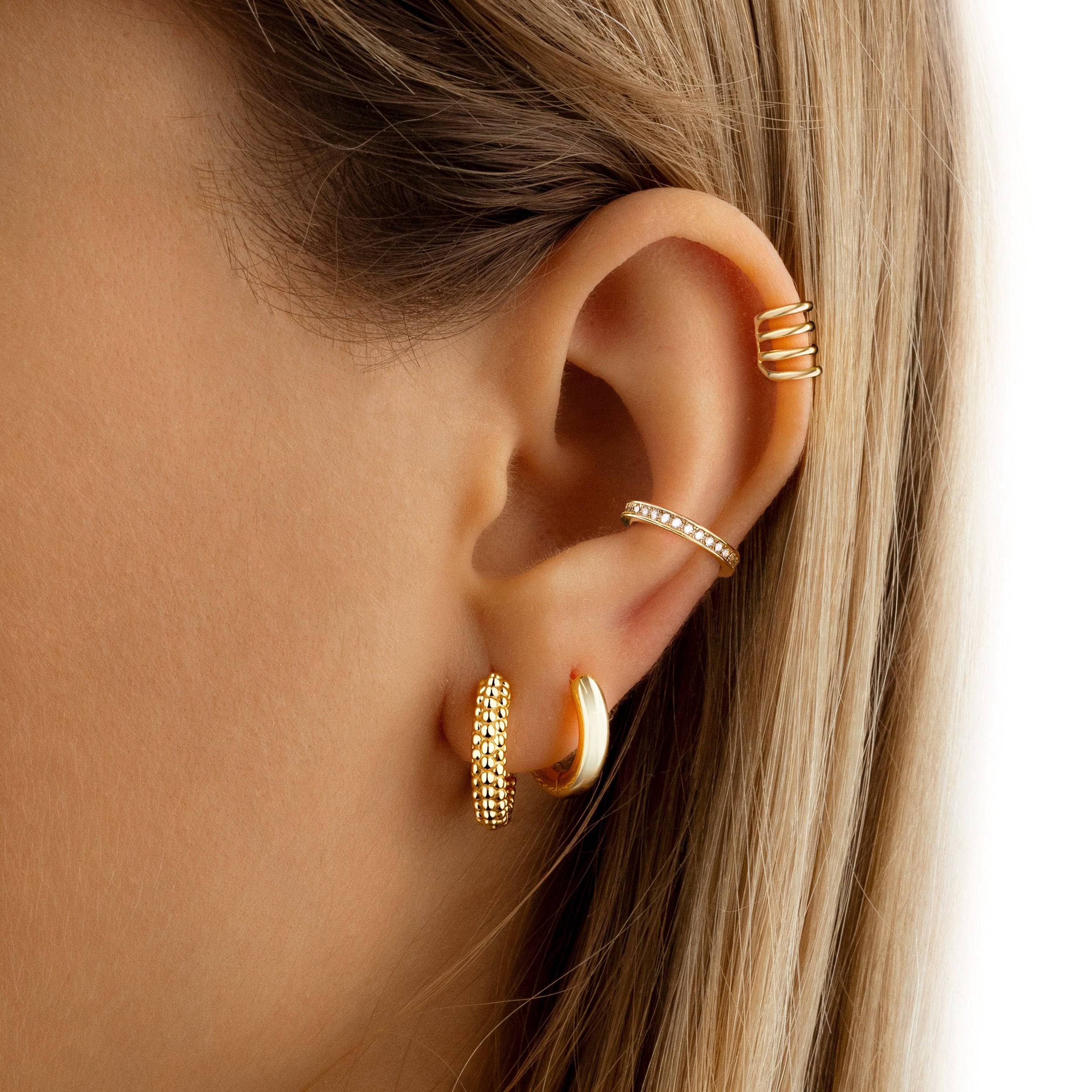 Aurilia - Pearl Hoop Earrings for Women