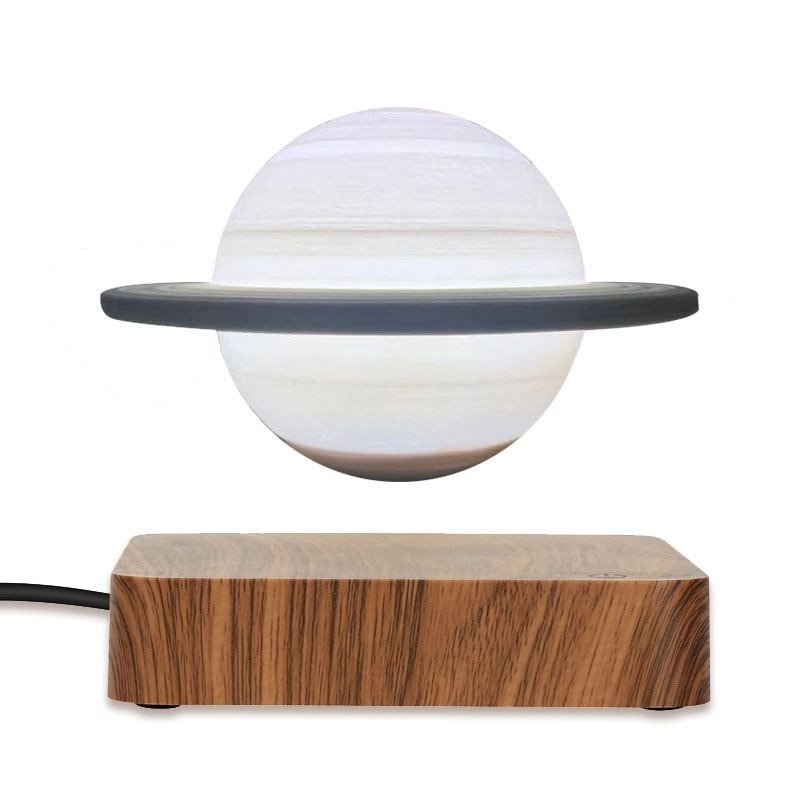 SaturnGlow Floating Lamp - 3D-Printed Designer Light