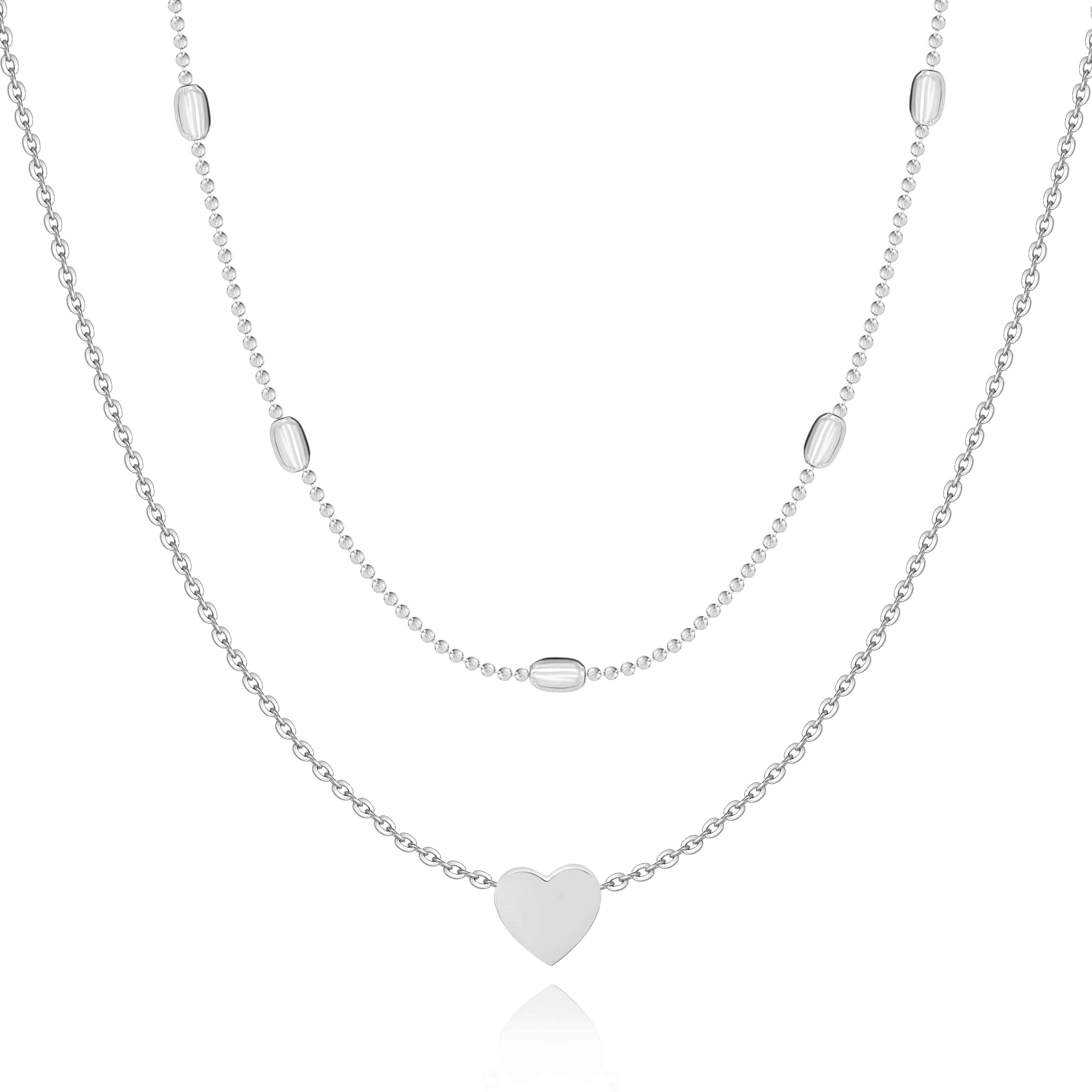 Julia - Heart Layered Necklace for Women