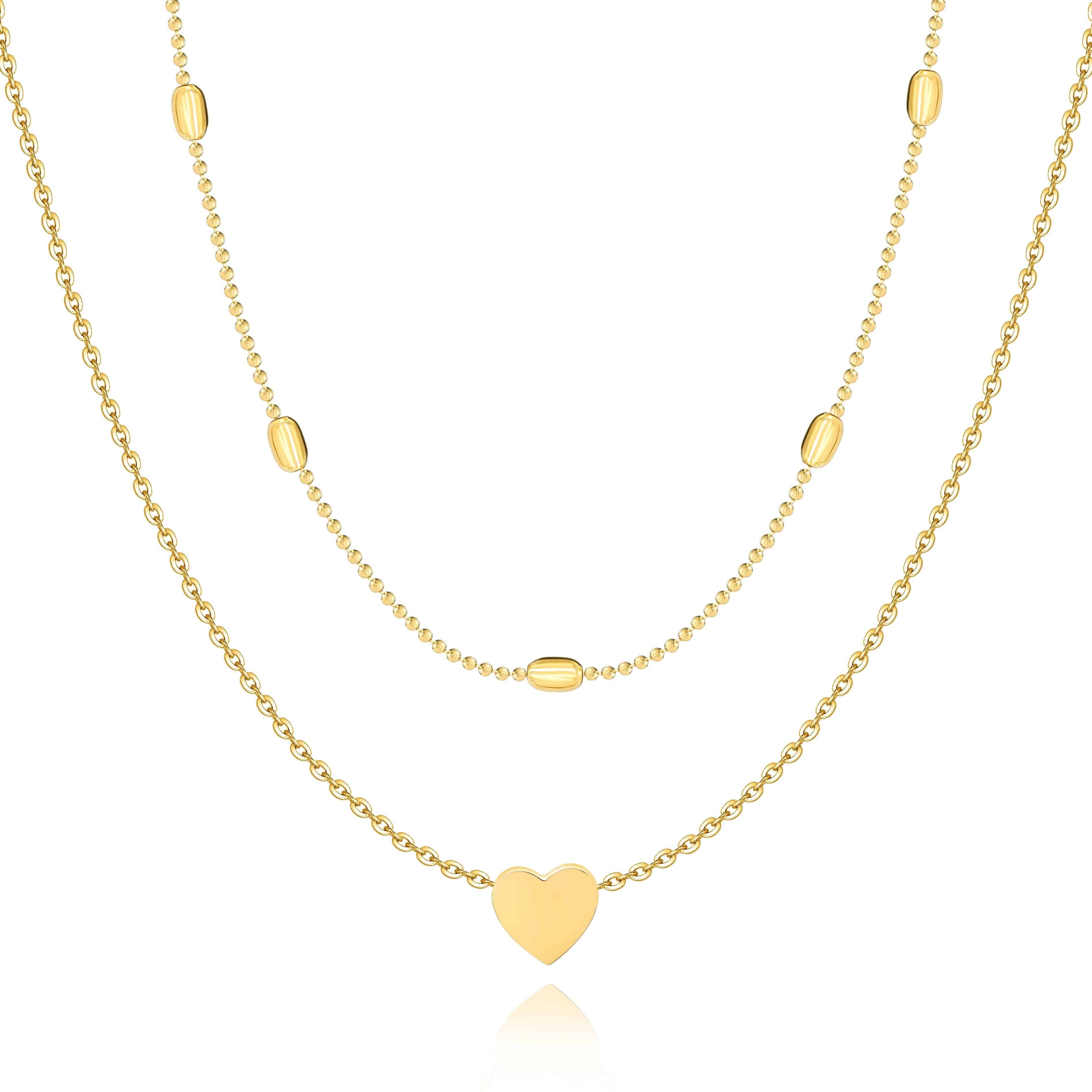 Julia - Heart Layered Necklace for Women