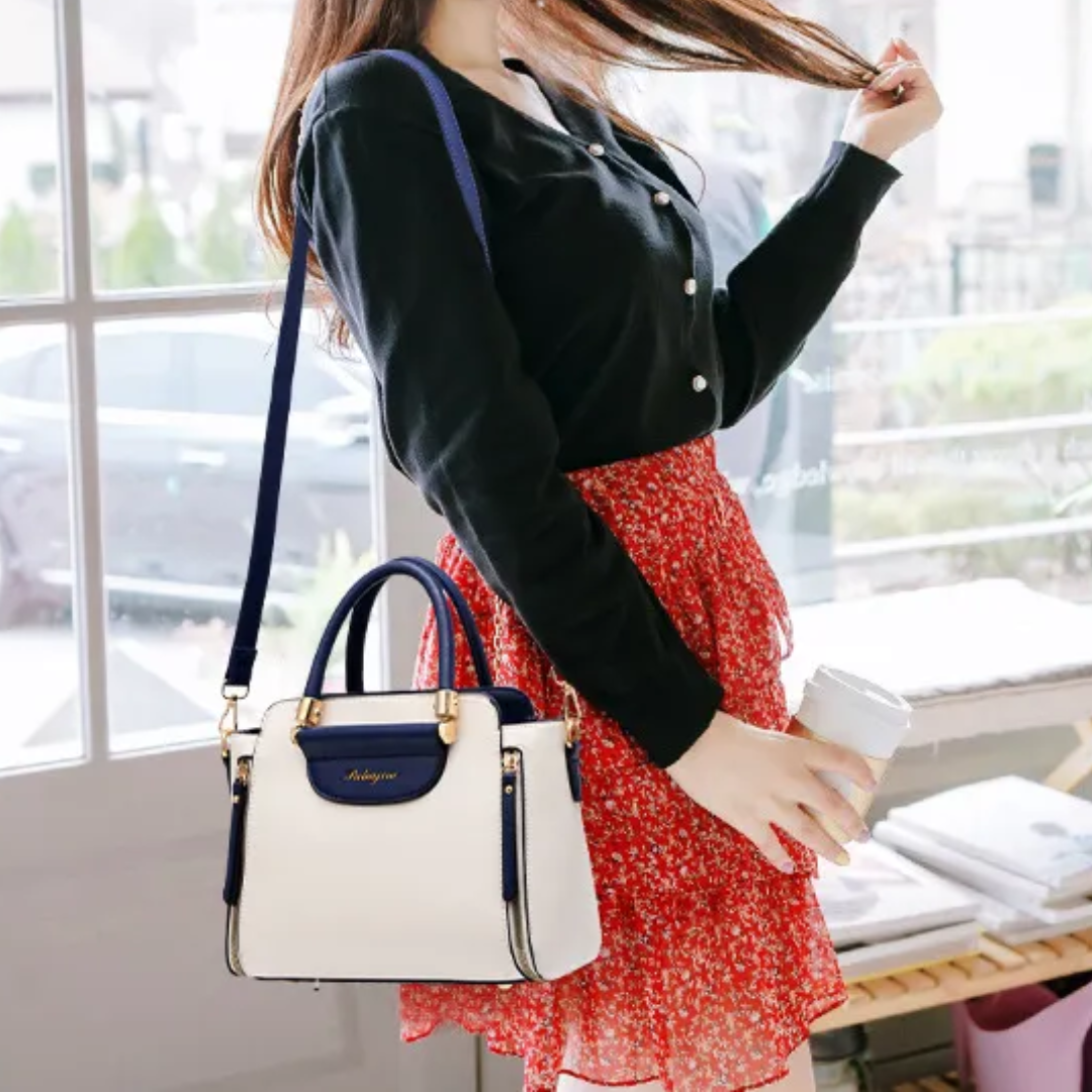 ChicCarry - Stylish Two-Tone Tote Bag for Every Occasion