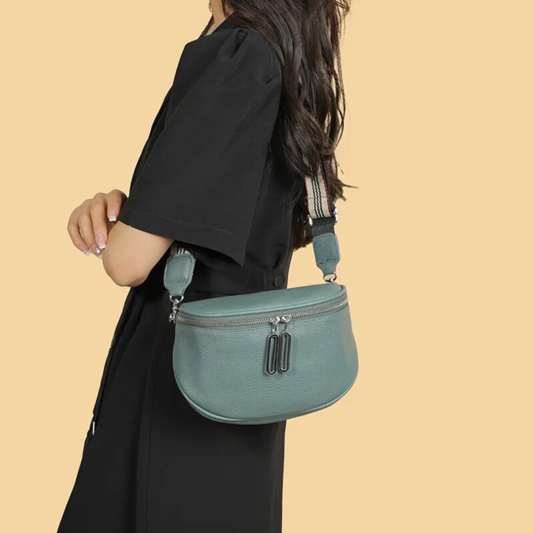 Lucy - Compact Leather Saddle Bag