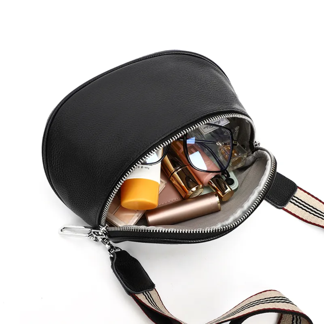 Lucy - Compact Leather Saddle Bag