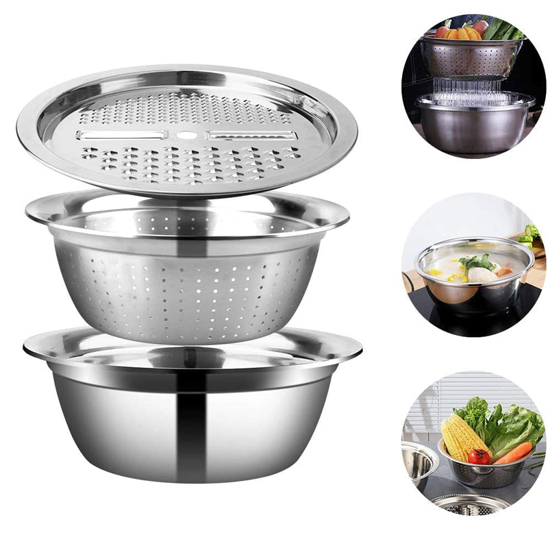 Master Chop - 3-in-1 Stainless Steel Grater Tray
