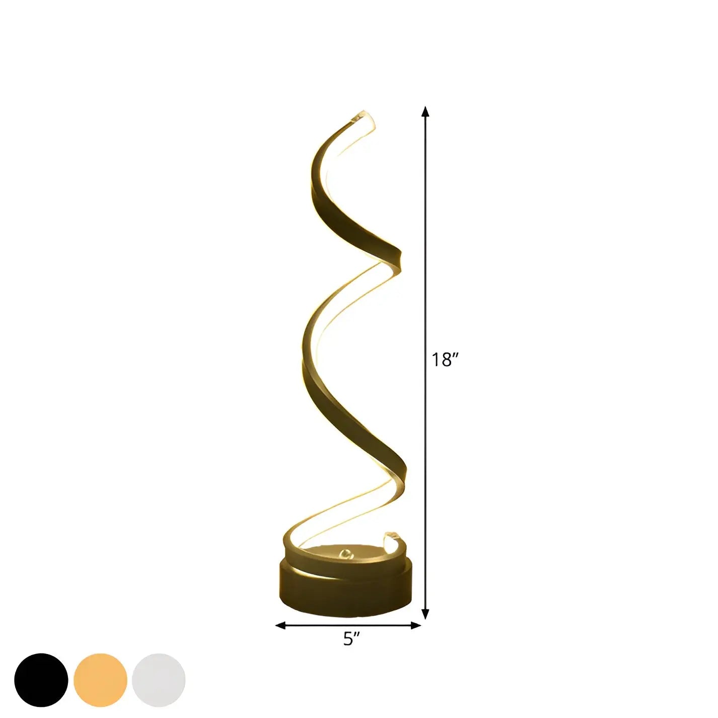 Spiral Glow LED Desk Lamp - Eye-Friendly Desk Light