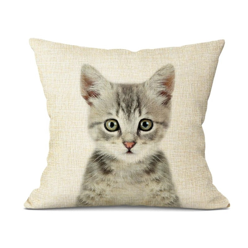 Animal Cushion Cover - Playful Decorative Pillow
