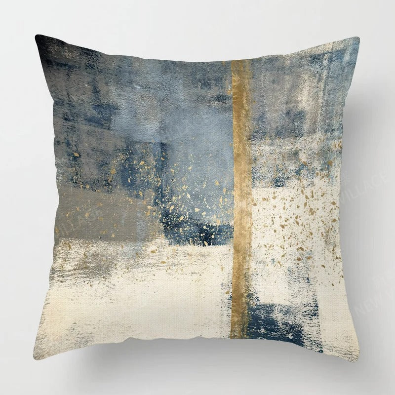 Tricolor Linen Cushion Cover - Modern Interior Accent