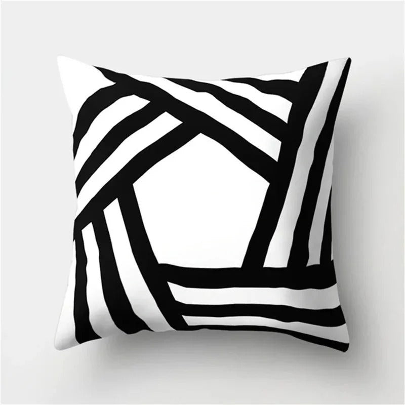 Geometric Cushion Cover - Modern Decorative Pillow