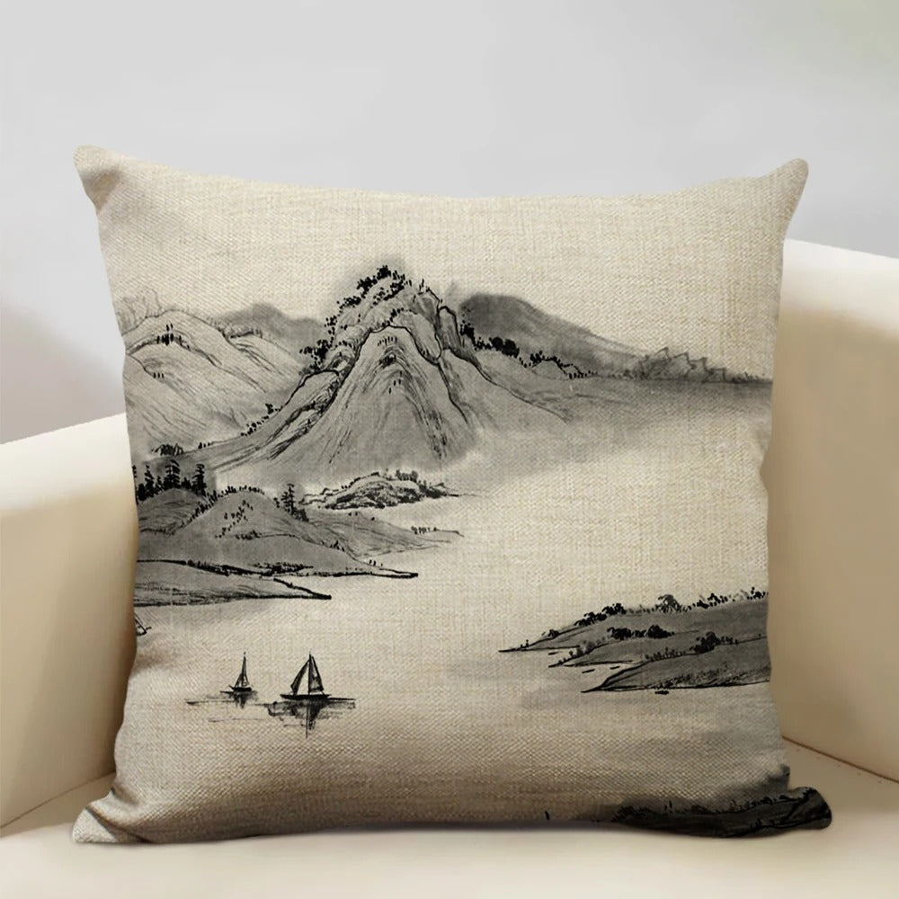 BeauRêve Mount Fuji Cushion Cover - Japanese Style