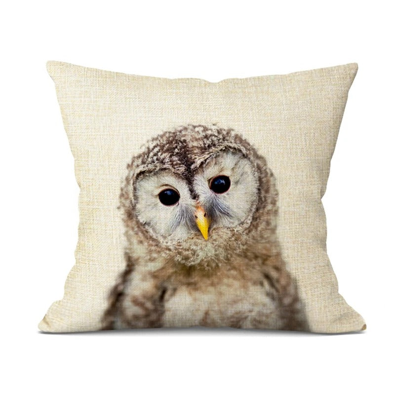 Animal Cushion Cover - Playful Decorative Pillow