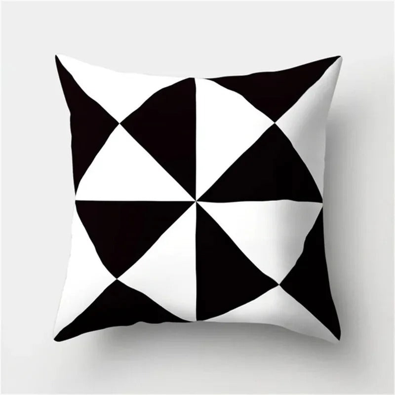 Geometric Cushion Cover - Modern Decorative Pillow