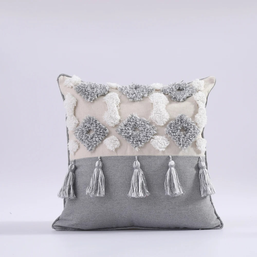 Boho Tufted Cushion Cover - Moroccan Boho Tufted