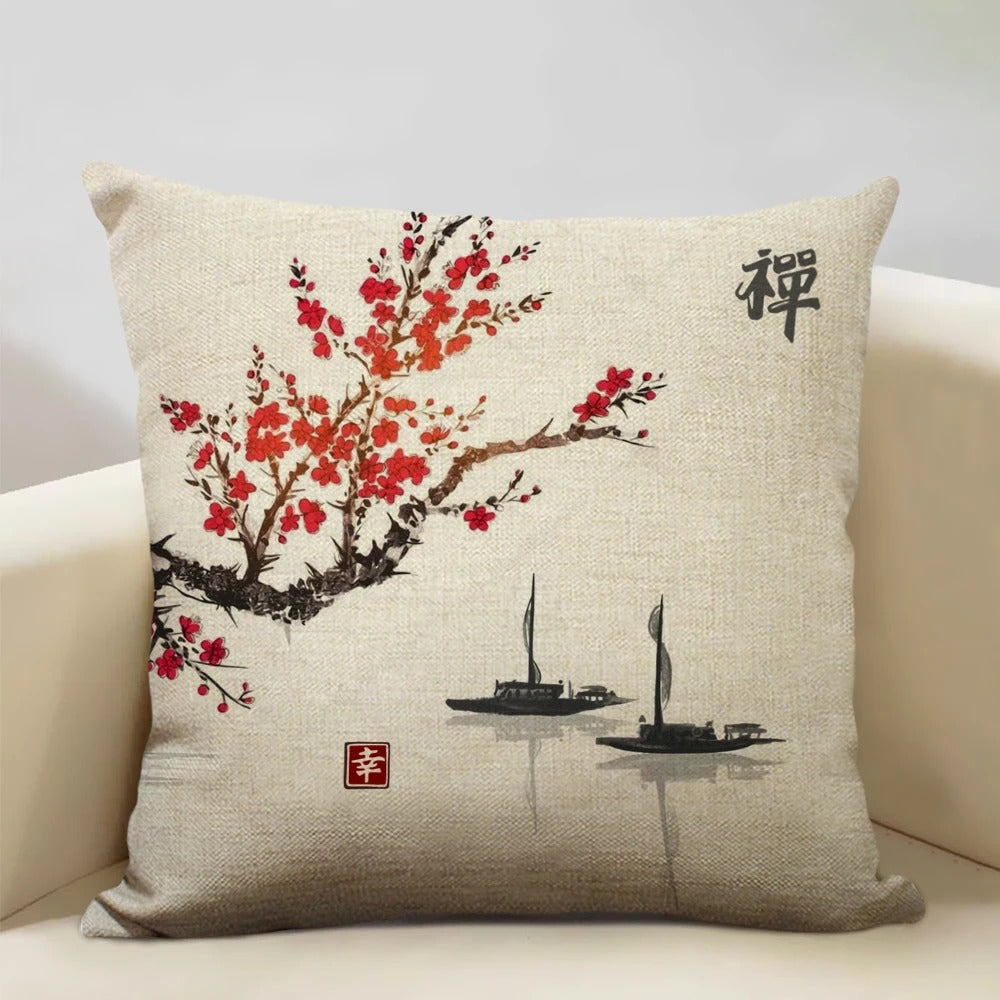 BeauRêve Mount Fuji Cushion Cover - Japanese Style