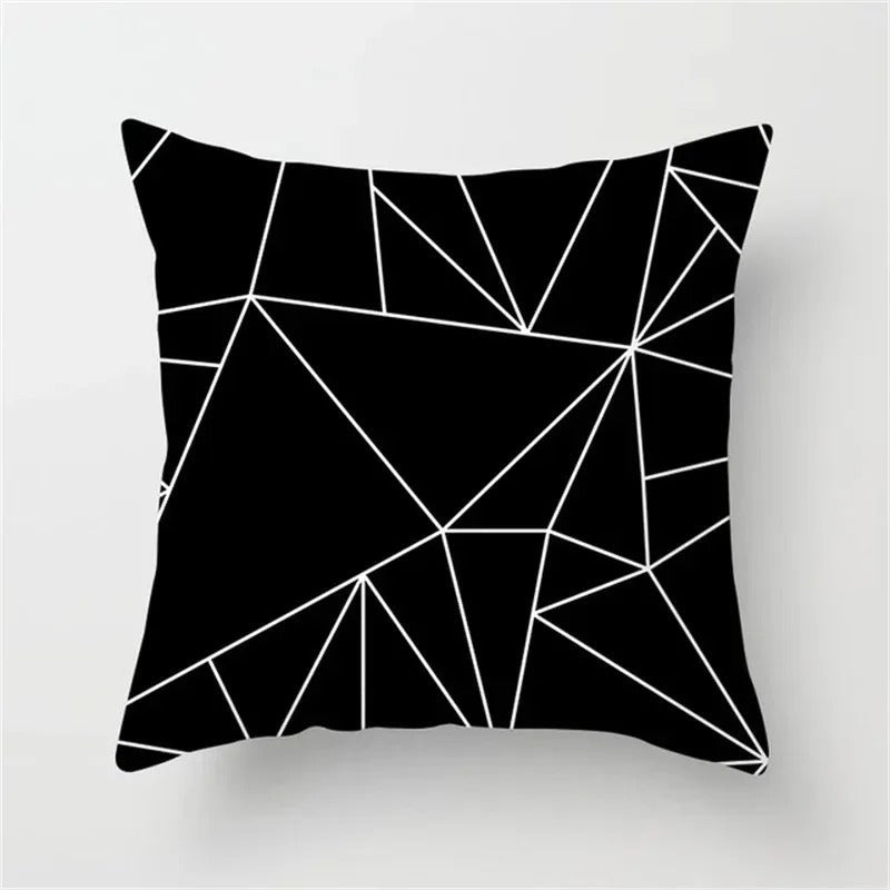 Geometric Cushion Cover - Modern Decorative Pillow