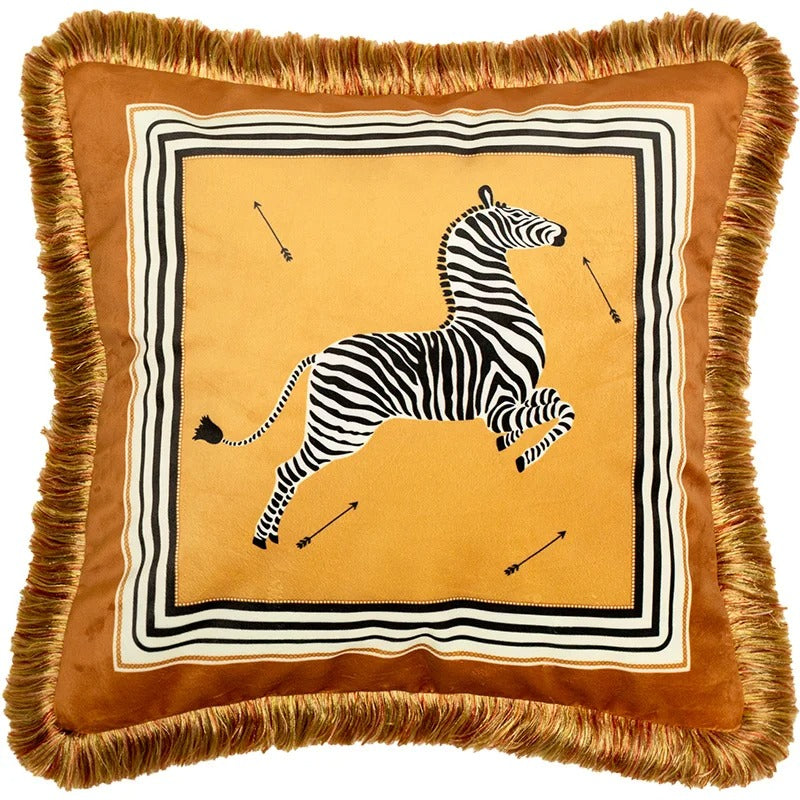 Golden Bee Cushion Cover - Luxe Gold Bee Print