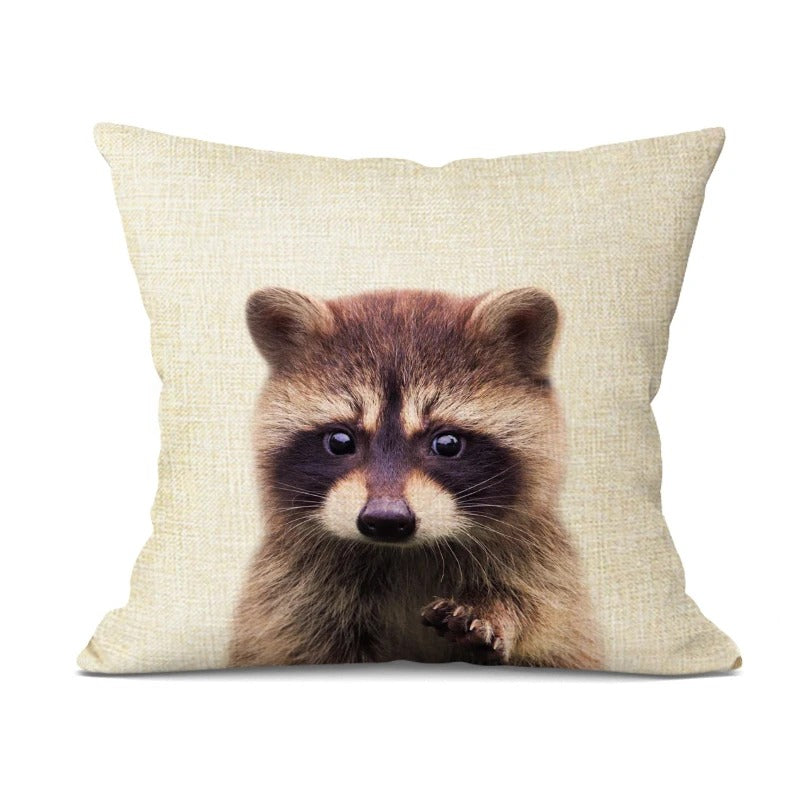 Animal Cushion Cover - Playful Decorative Pillow