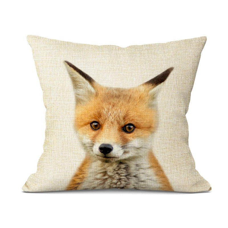 Animal Cushion Cover - Playful Decorative Pillow