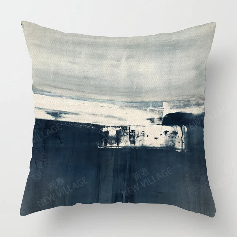 Tricolor Linen Cushion Cover - Modern Interior Accent