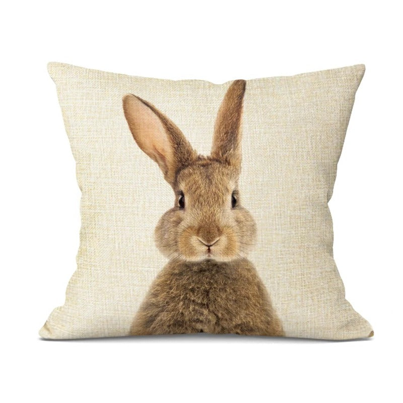 Animal Cushion Cover - Playful Decorative Pillow