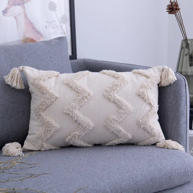 Boho Tufted Cushion Cover - Moroccan Boho Tufted