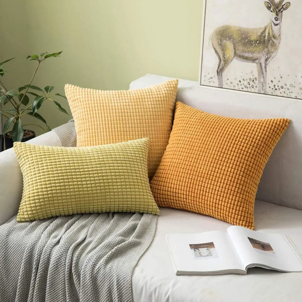 PlushHome Cushion Cover - Soft Plush Textured