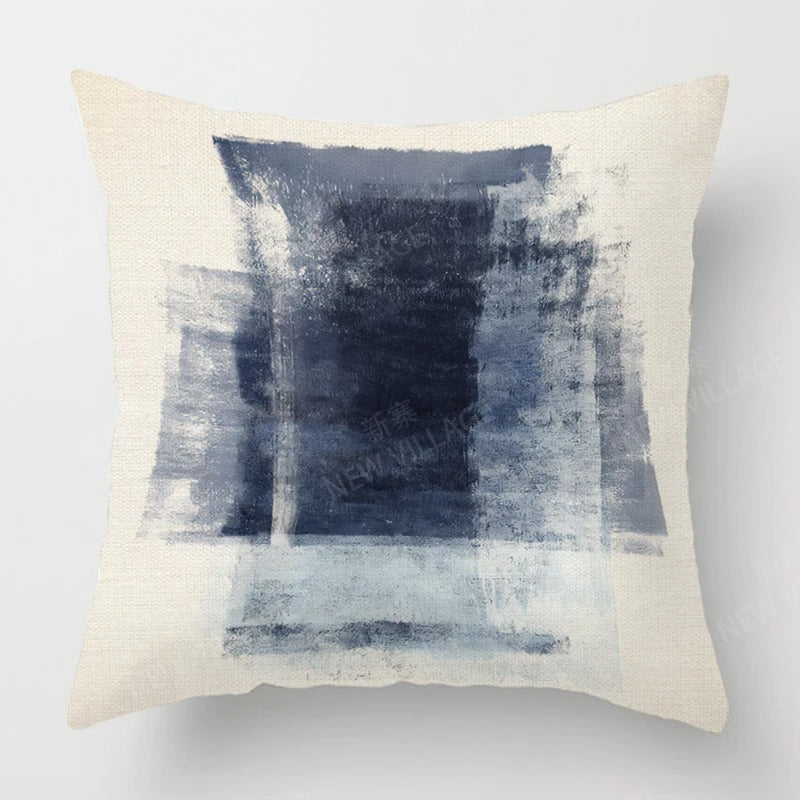 Tricolor Linen Cushion Cover - Modern Interior Accent