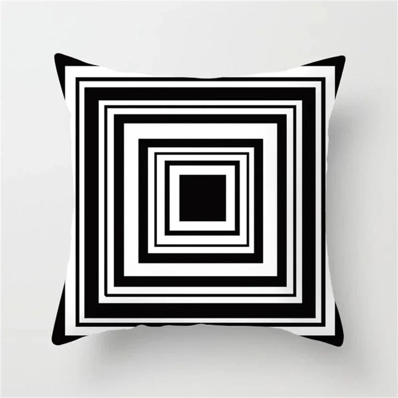 Geometric Cushion Cover - Modern Decorative Pillow