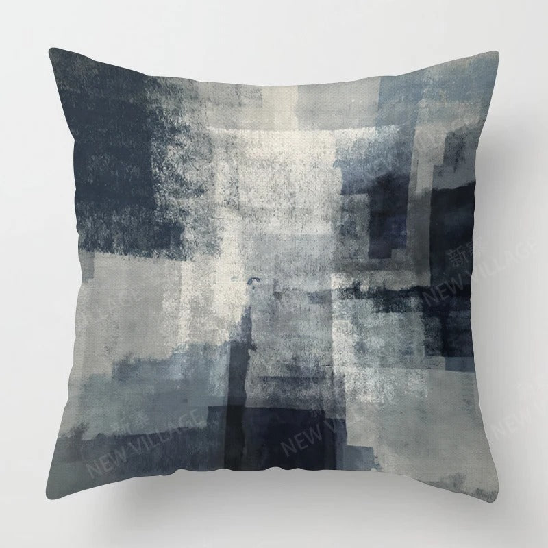 Tricolor Linen Cushion Cover - Modern Interior Accent
