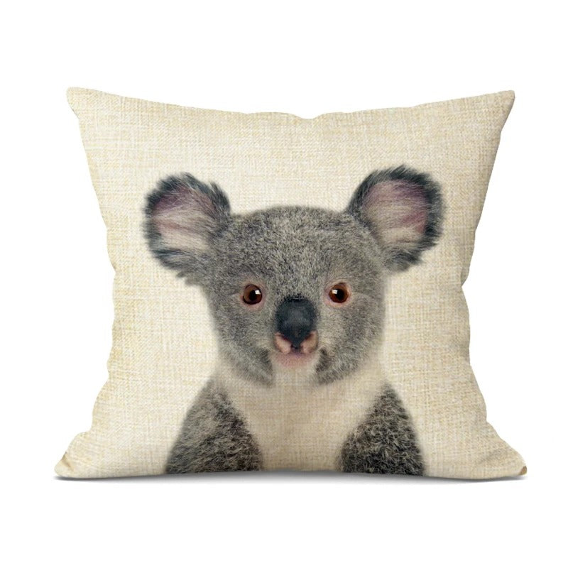 Animal Cushion Cover - Playful Decorative Pillow