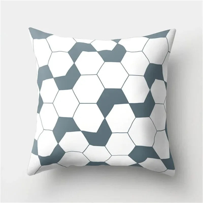 Geometric Cushion Cover - Modern Decorative Pillow
