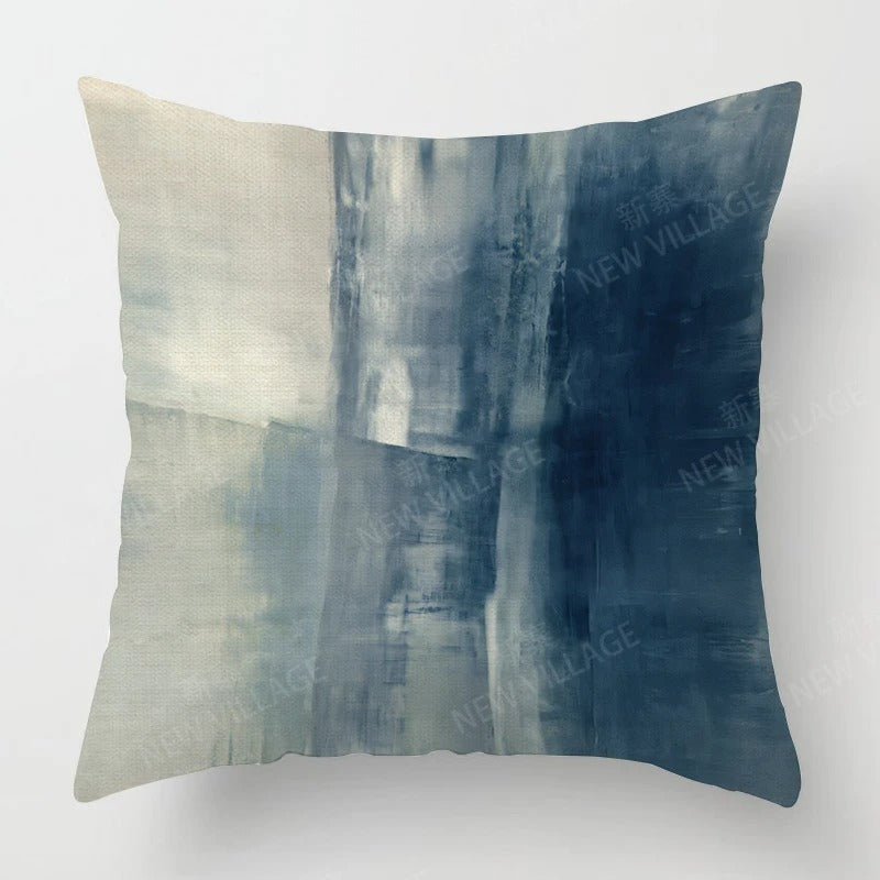 Tricolor Linen Cushion Cover - Modern Interior Accent
