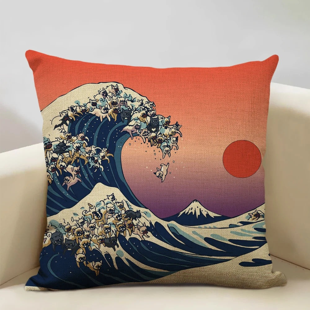 BeauRêve Mount Fuji Cushion Cover - Japanese Style