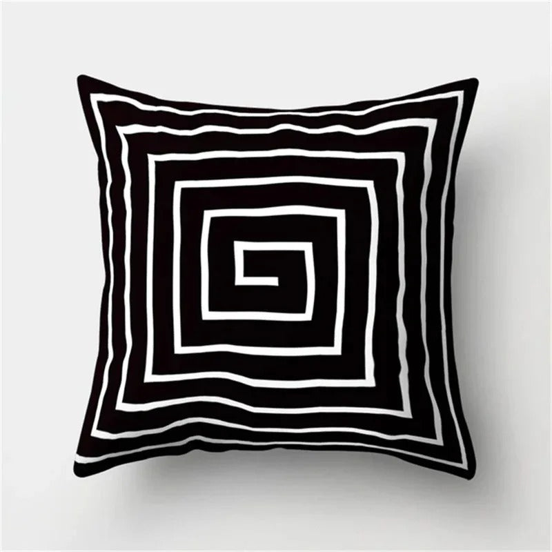 Geometric Cushion Cover - Modern Decorative Pillow