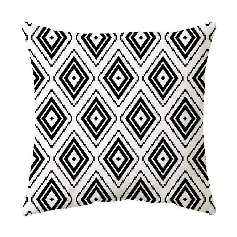 Geometric Cushion Cover - Modern Decorative Pillow