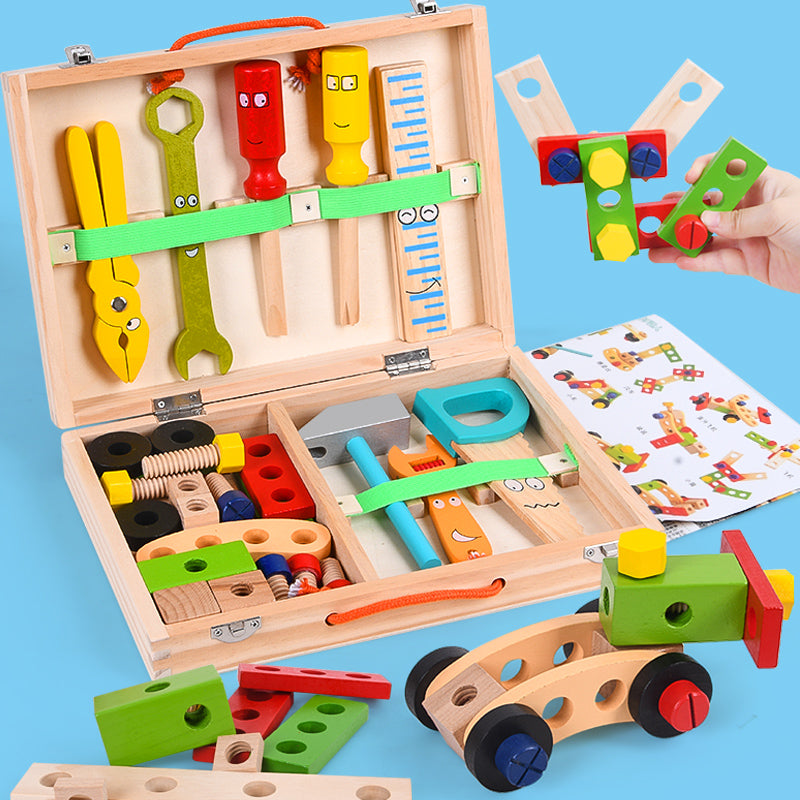 MakerBox Creative Wooden Building Set for Kids