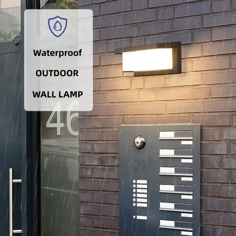 Linea Outdoor Wall Light - Waterproof Motion Sensor