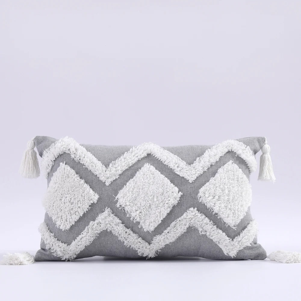 Boho Tufted Cushion Cover - Moroccan Boho Tufted