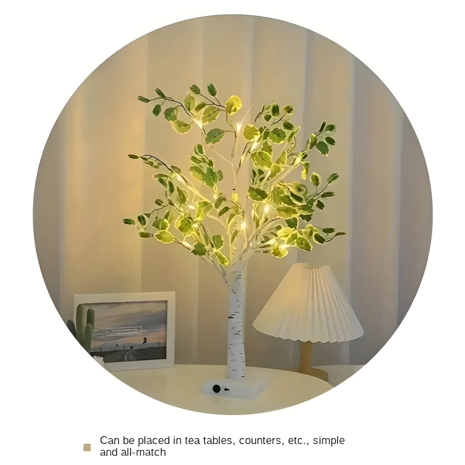 Glowing Tree Table Lamp - Warm LED Decor Light