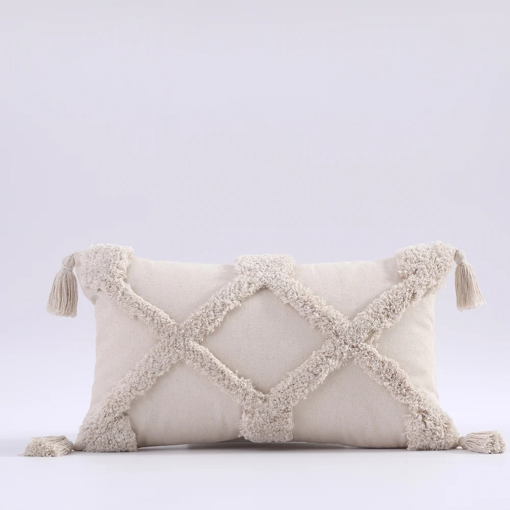 Boho Tufted Cushion Cover - Moroccan Boho Tufted