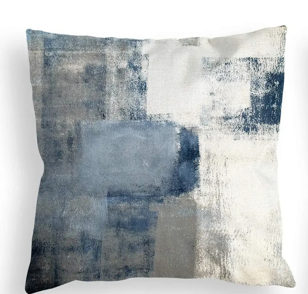 Tricolor Linen Cushion Cover - Modern Interior Accent